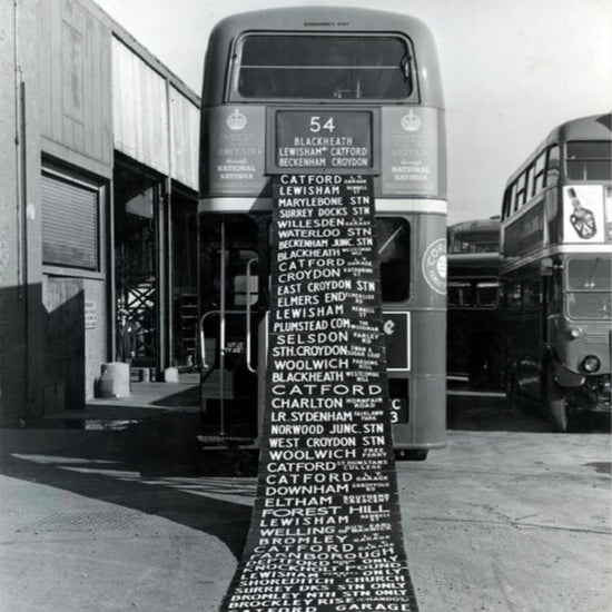 1970’s Bus Destination Blind – Cheltenham