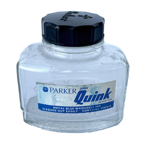 Vintage Quink Ink Bottle – Large – Royal Blue - Sukie