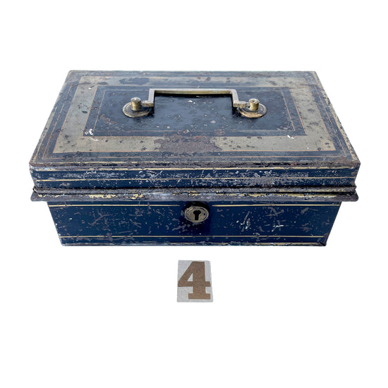 Early 20th Century Metal Cash Box – Option 4 – Large - Sukie