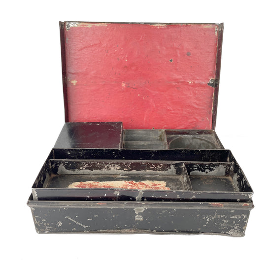 Early 20th Century Metal Stationery Box