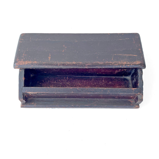 19th Century Painted Wooden Inkwell/Pen Rest