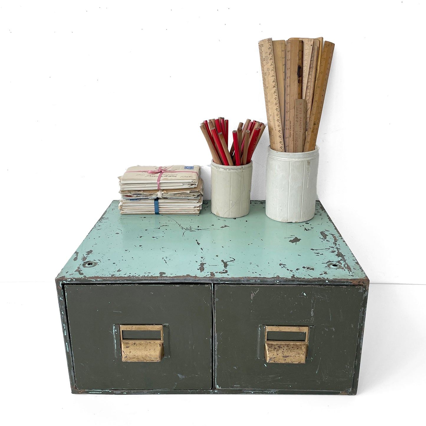 1950’s Painted Index Card Drawers