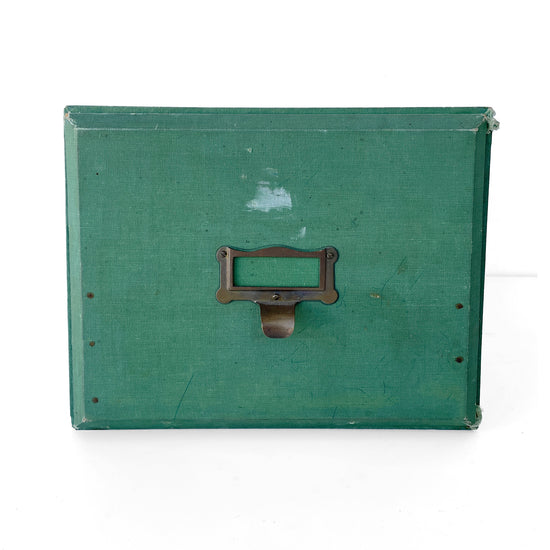 Lovely Vintage Green Filing Drawer