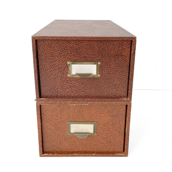 Pair of 1950’s Index Card Drawers