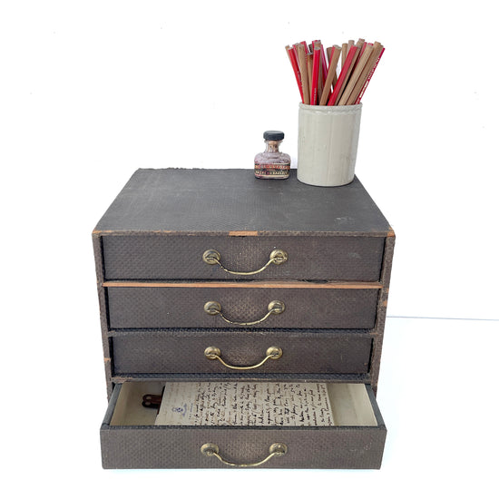 1930’s Dark Desktop Drawers