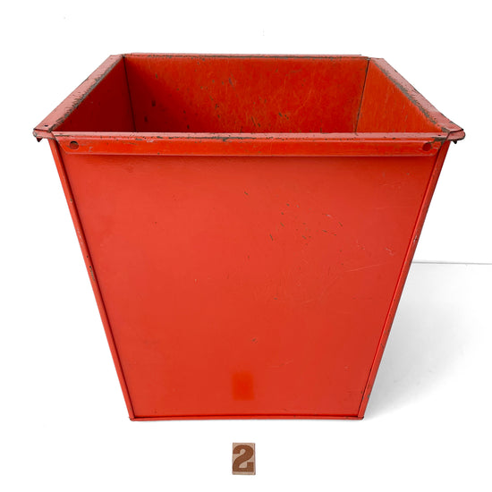 Very Cool 1970’s Metal Wastepaper Basket – Option 2