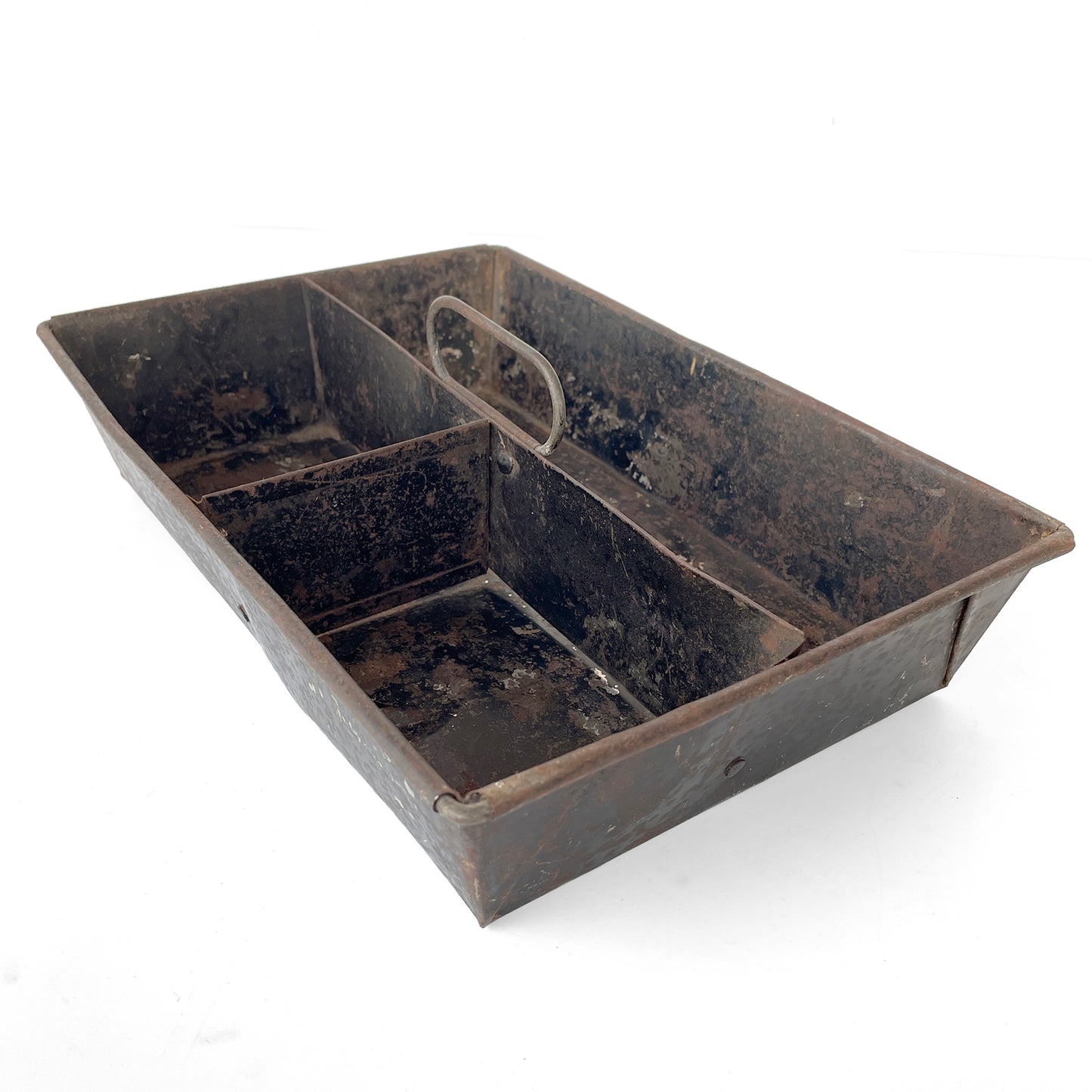 Vintage Metal Desk Tidy/Tray